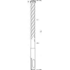 Bosch Wiertła do młotów SDS-plus-5X 2608836640